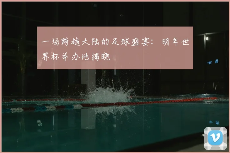 一场跨越大陆的足球盛宴：明年世界杯举办地揭晓